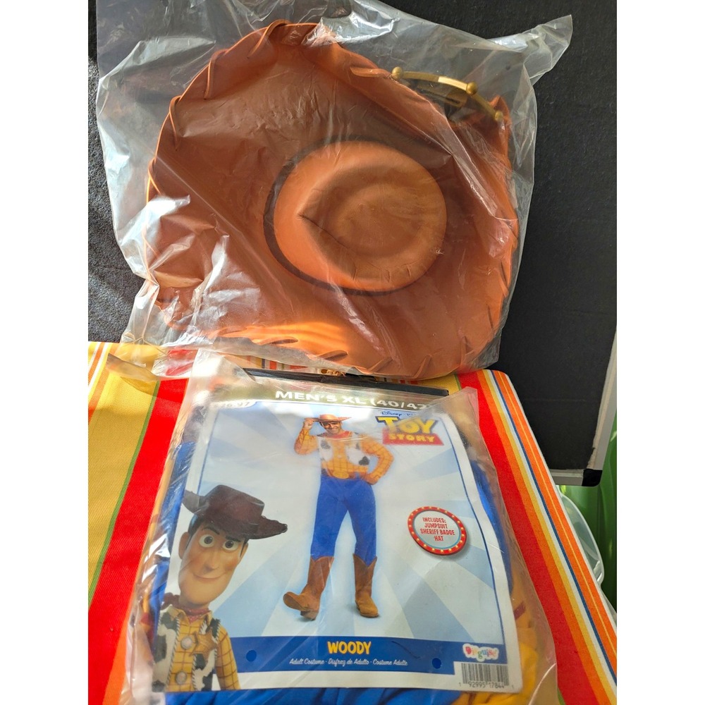 Disguise Toy Story Woody Adult Men's XL Complete Costume Outfit, Multicolor